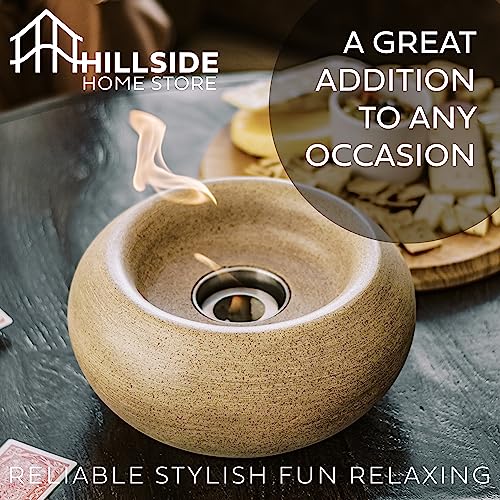 Portable Table Top Fire Pit, Smokeless Concrete Fire Pit Bowl Z34958