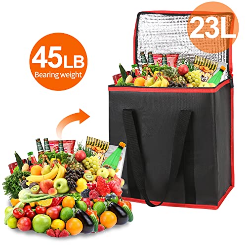 Insulated Food Delivery Bag Hot Cold Meal Carrier Cooler Tote K646948
