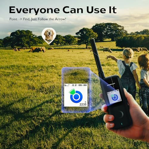 GPS Dog Tracker for No-Signal Areas, Real-Time Pet Locator for Hiking and Camping J9454