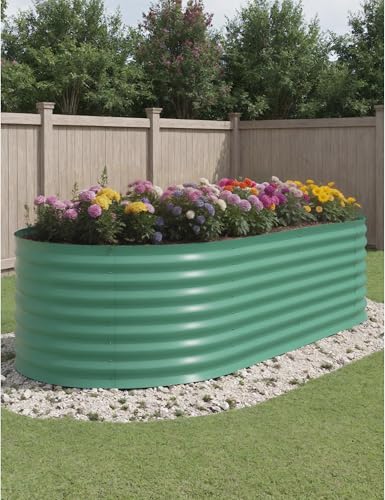 Galvanized Raised Garden Bed for Vegetables, Flowers, Outdoor D165