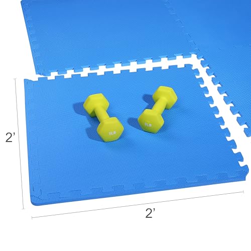 Puzzle Exercise Mat with EVA Foam Interlocking Tiles for MMA, Gymnastics and Home Gym N211438
