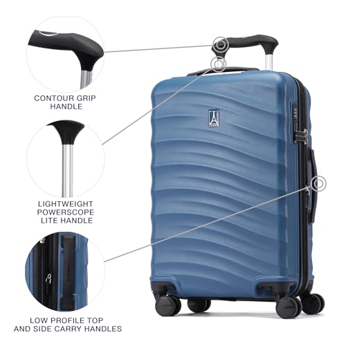 Hardside Expandable Carry-On Luggage with 8 Spinner Wheels and TSA Lock J560758