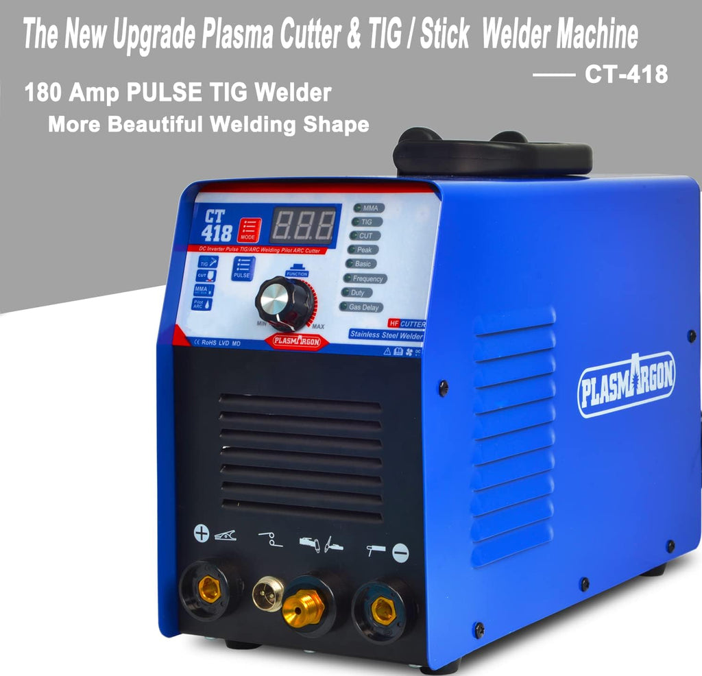 3 in 1 Plasma Cutter TIG Stick Welder, 180A Pulse, 110/220V C479