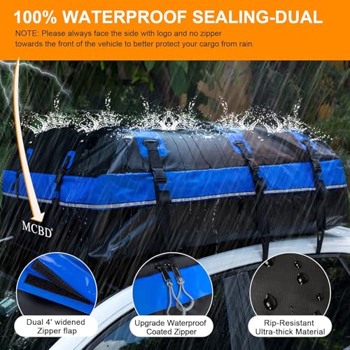 Soft-Shell Waterproof Rooftop Cargo Carrier for SUV, 21 Cubic Feet S158395