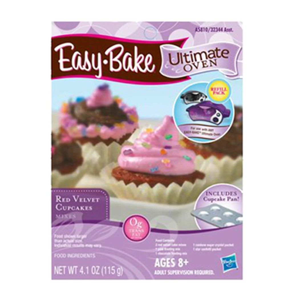 Easy Bake Oven Star Edition with Chocolate Chip, Pink Sugar, Red Velvet Cupcakes, Party Pretzel Refills and Mini Whisk A8414