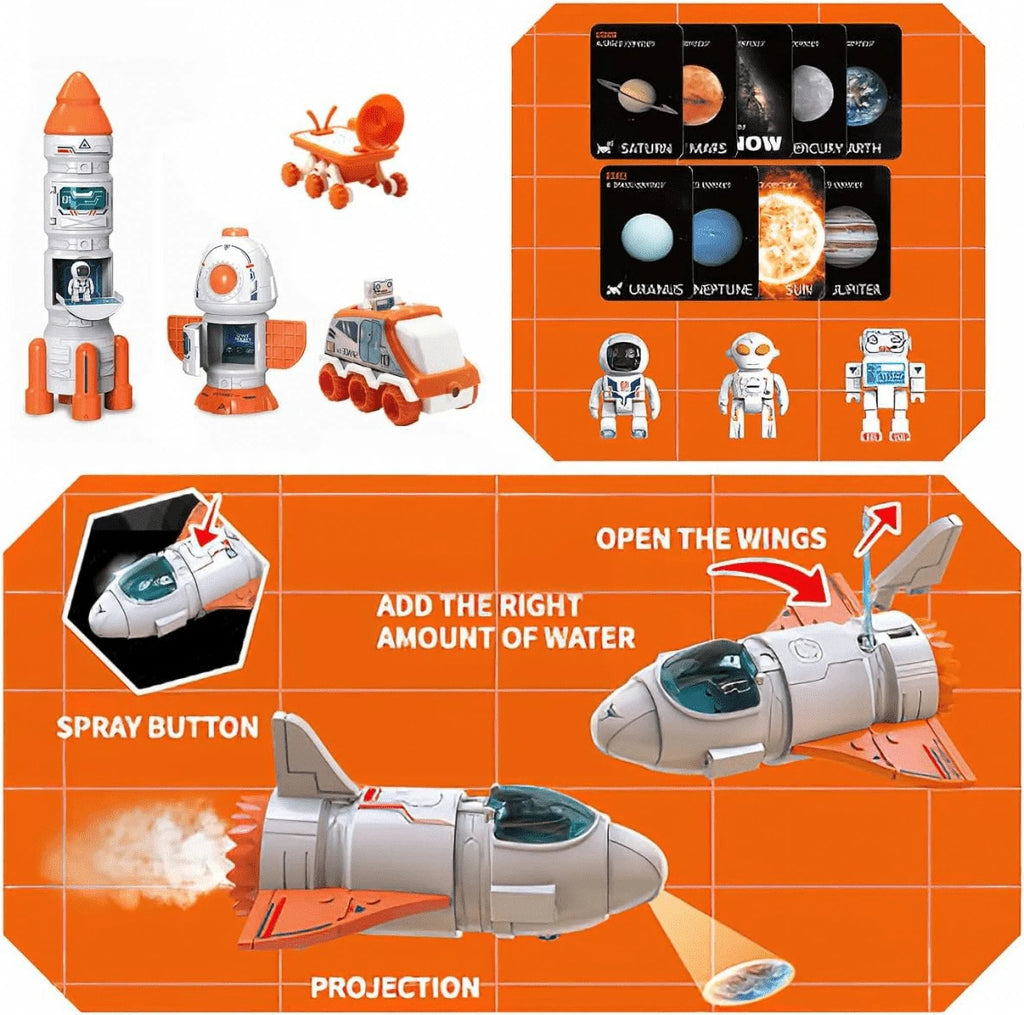 Spaceship Toy for Boys 3-8 with Sound & Lights I8401