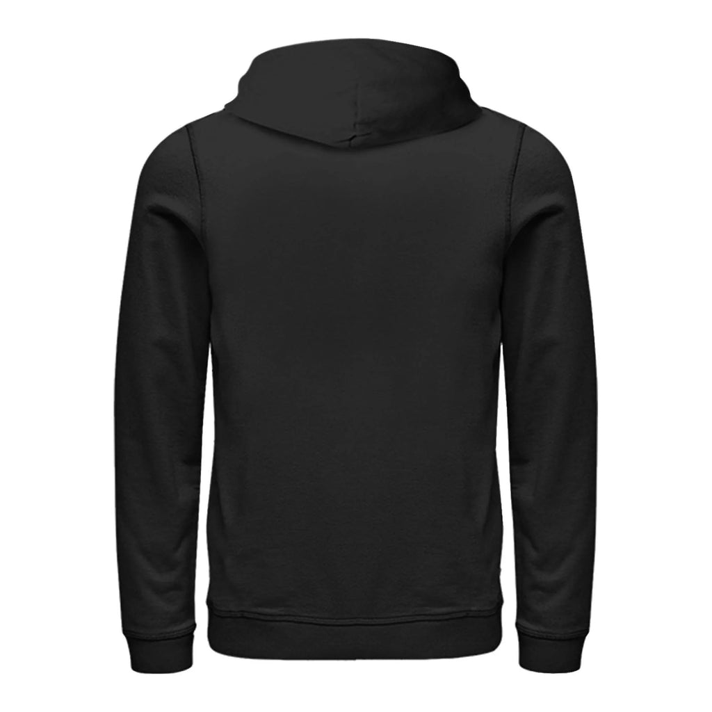 Men's Tropical Print Pull Over Hoodie Black Medium P709172