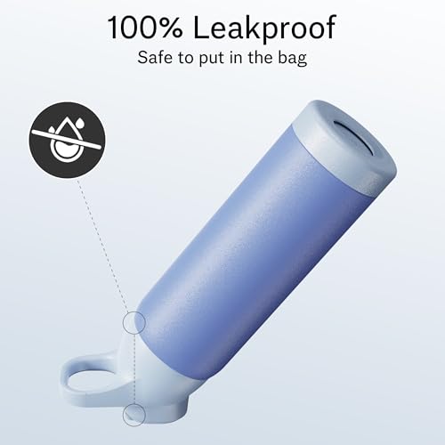 Insulated Stainless Steel Water Bottle with Straw, 24 oz X205853