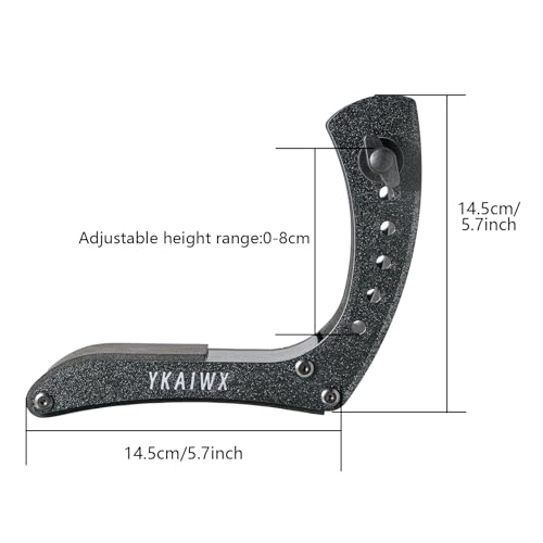 Adjustable Electric Guitar Footrest, Ergonomic Black Stand T7869