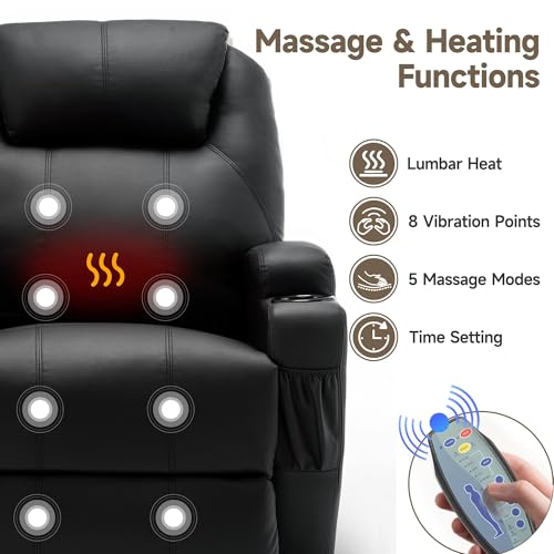 Rocking Recliner Chair with Massage and Heat E368