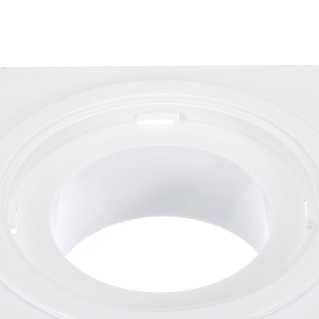 Dryer Vent Wall Plate Adapter with Hose, 4 Inch, White F40700