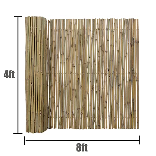 Bamboo Screen Fence Roll for Outdoor Garden Patio S37713
