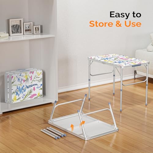3ft Aluminum Folding Camping Table with Carrying Handle L179408