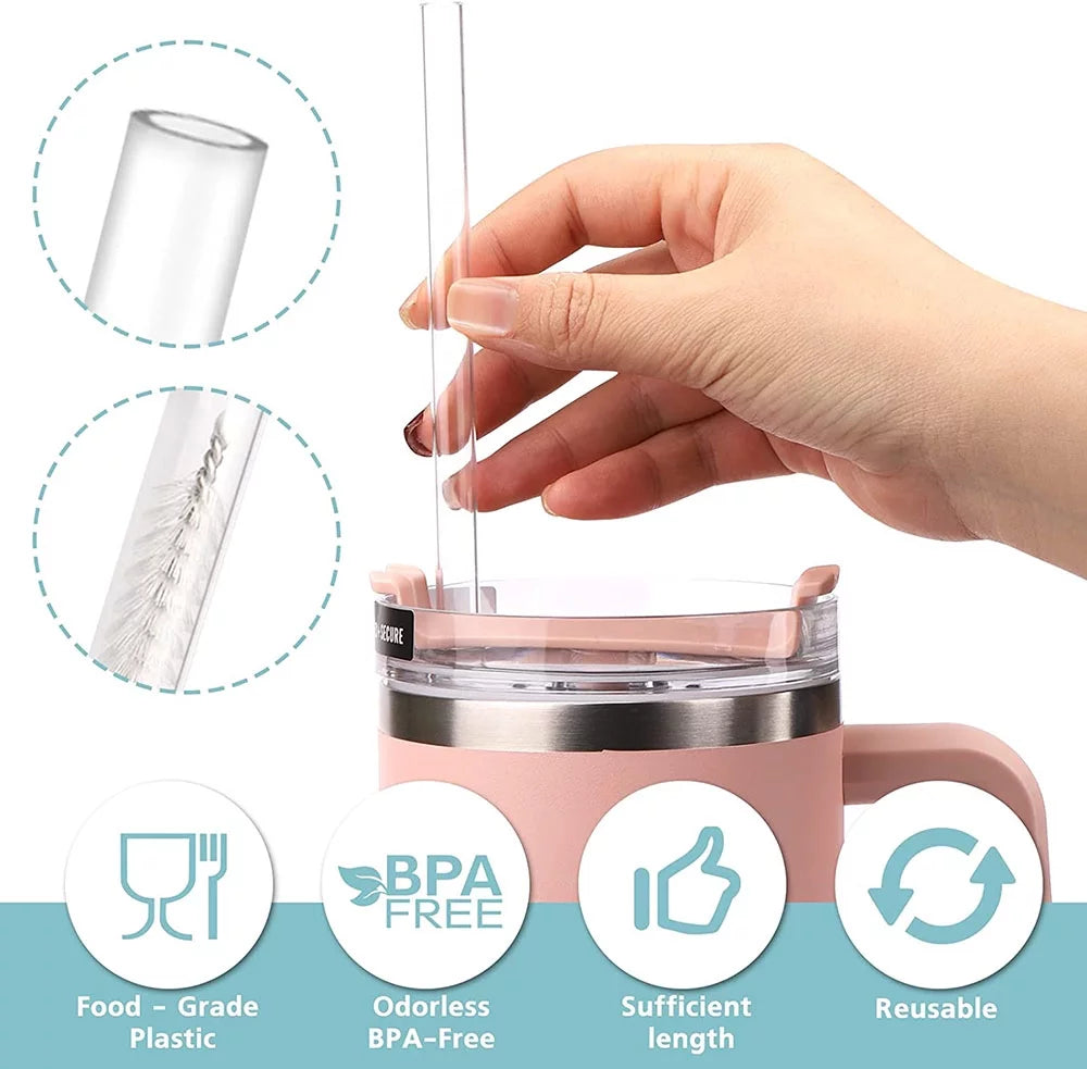 40 oz Stainless Steel Insulated Tumbler with Straw P2112