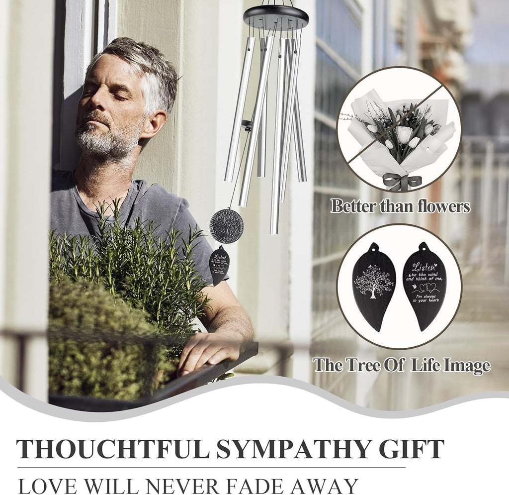 Tree of Life Memorial Wind Chimes for Loss of Loved One Z1605