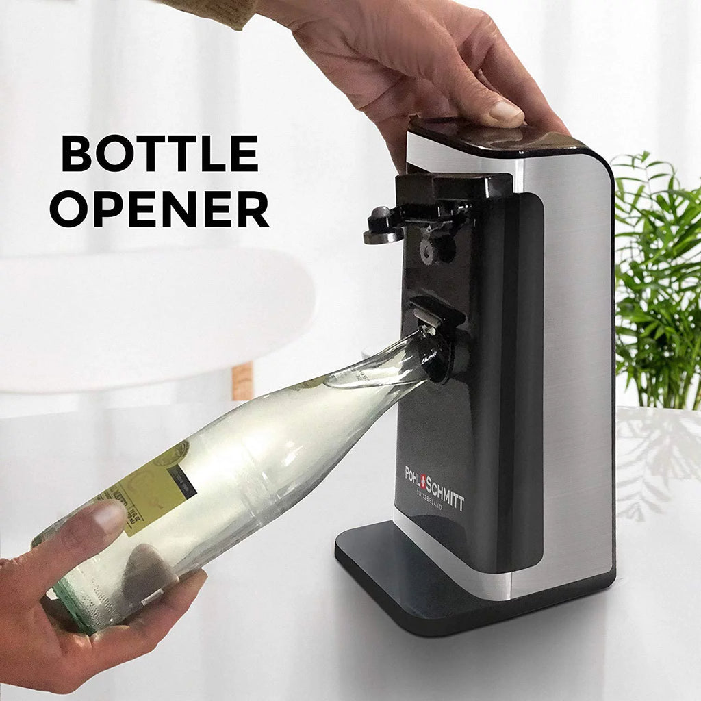 Electric Can Opener with Knife Sharpener and Bottle Opener J91817