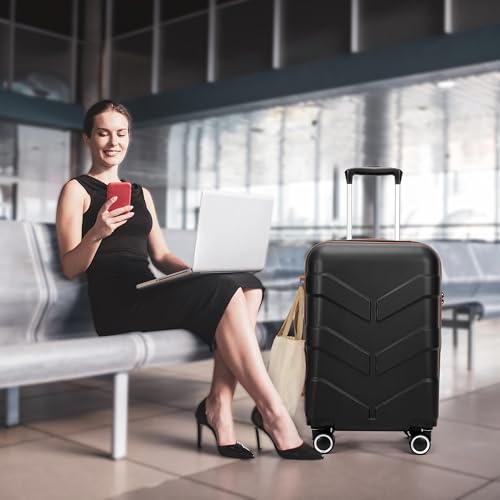 Hardside Carry-On Luggage 22x14x9 with Spinner Wheels R412965