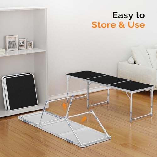 3ft Aluminum Folding Camping Table with Carrying Handle L179408