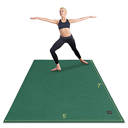 Large Yoga Mat 6x4 6x6 7x5 Extra Thick Non-Slip Exercise Mat for Pilates Stretching Meditation S2365