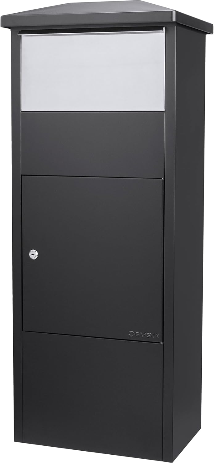 Steel Parcel Drop Box with Tamper-Resistant Slot & Key Lock E22551
