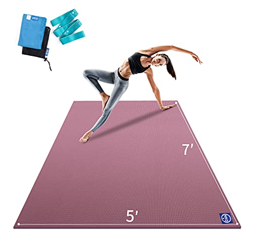 Extra Large Yoga Mat 12x6 ft Non-Slip Thick Exercise Mat for Home Gym Workout Z54498