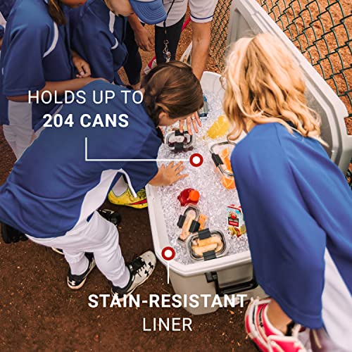 Insulated Portable Hard Cooler, Leak-Resistant, Keeps Ice up to 5 Days V620