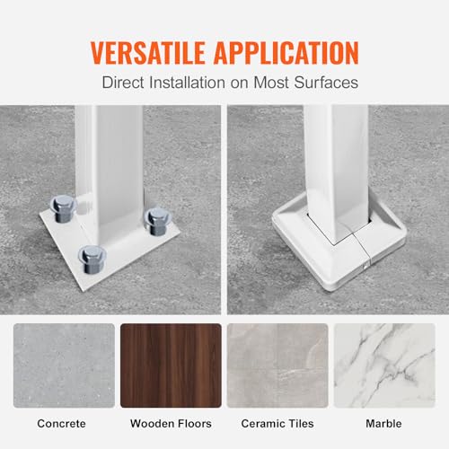 Outdoor Steps Handrail, Adjustable Metal Staircase Railing U1197