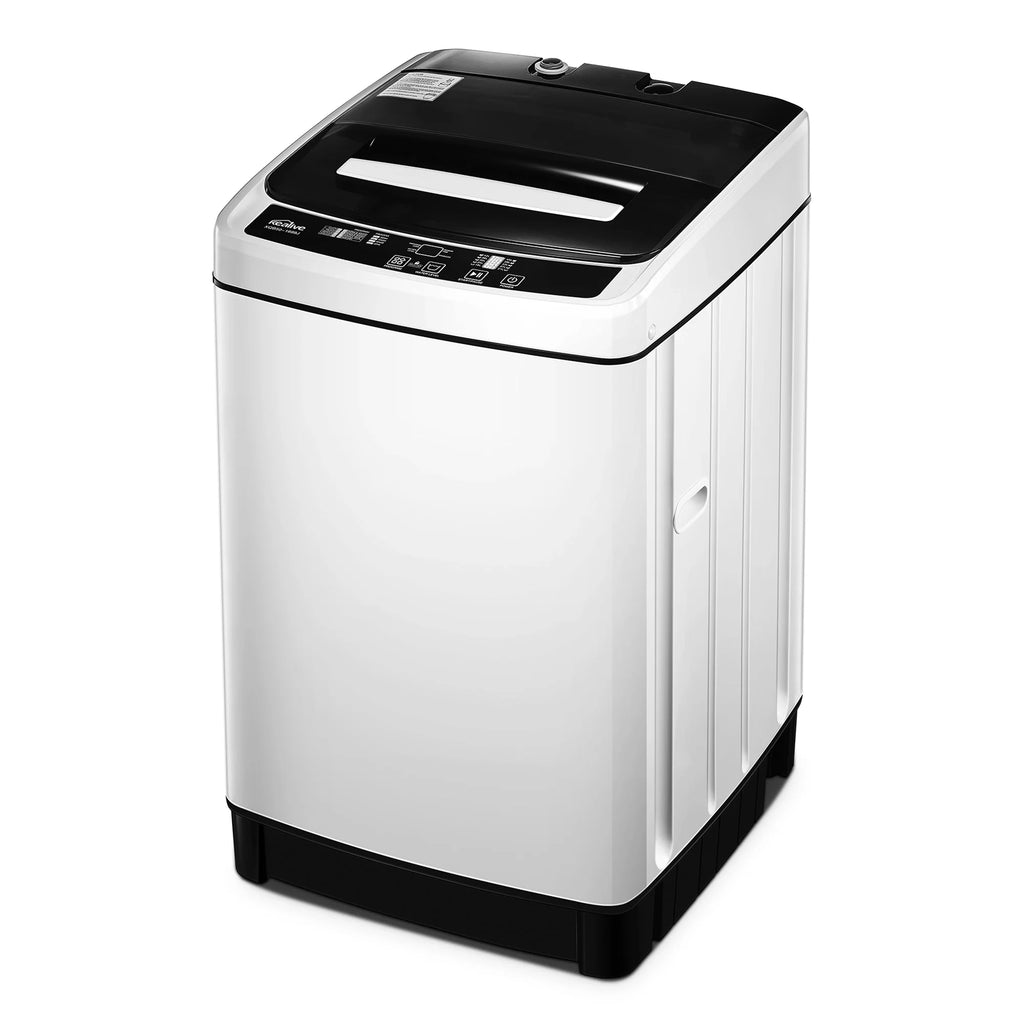 Portable Washing Machine 1.5 Cu.Ft, Compact Washer with 11lbs Capacity, 8 Wash Programs Laundry Washer with Drain Pump, Full Automatic Washer for Apartments, Camping, Dorms, College Rooms, Rv’s, White