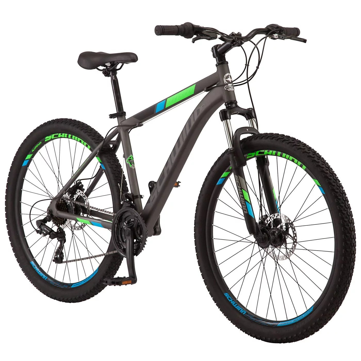 Schwinn 27.5" Mountain Pass Men's Mountain Bike , Matte Grey
