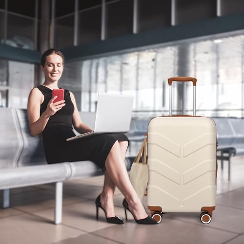Hardside Carry-On Luggage 22x14x9 with Spinner Wheels R412965