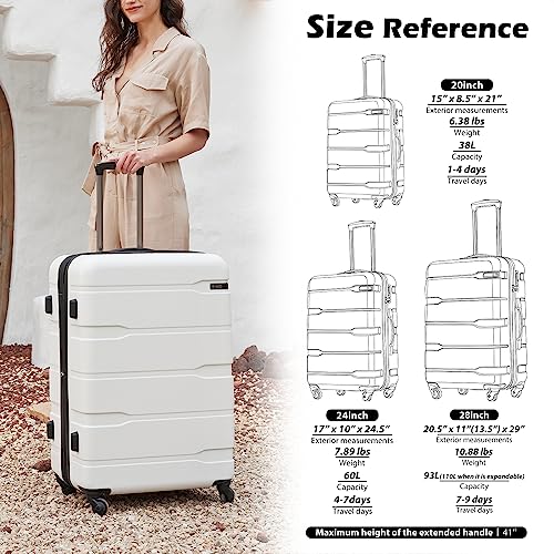PC+ABS Spinner Suitcase with TSA Lock, 20in Carry-On Q530