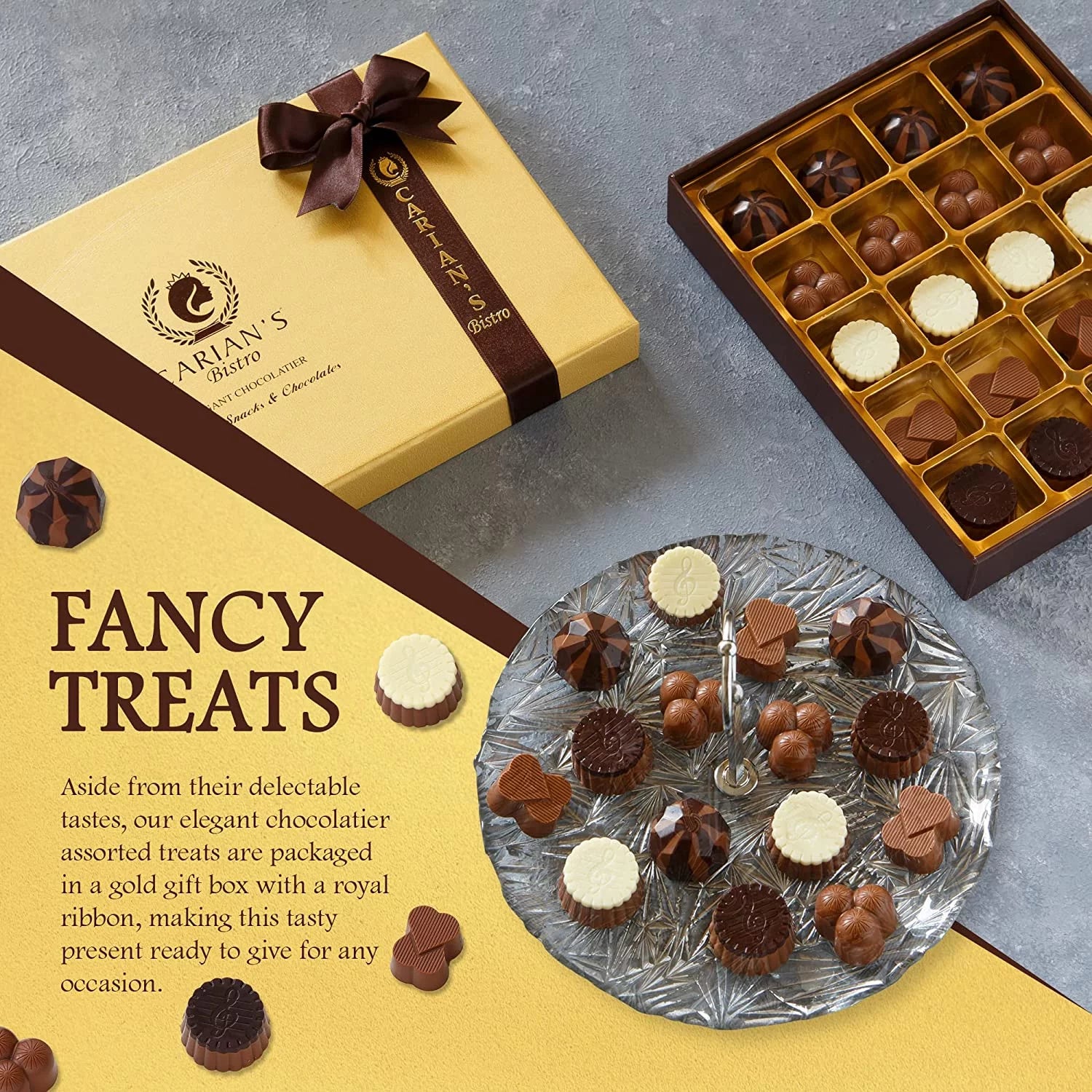 Gourmet Chocolate Gift Box, Assorted Treats C40600