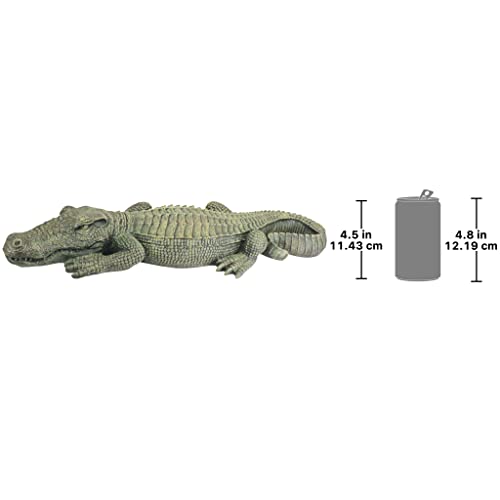 Swamp Beast Lawn Alligator Crocodile Outdoor Garden Statue, 37 Inches Long I699