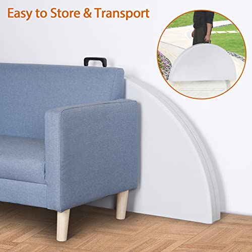 Portable 4 Foot Plastic Folding Table, Indoor Outdoor Heavy Duty, White R80992