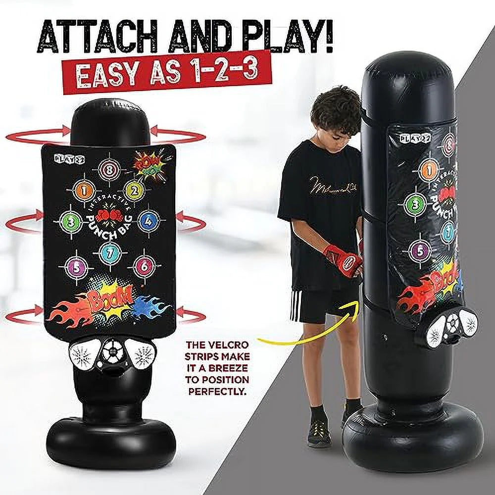 Punching Bag for Kids with Music, Lights, and Memory Game X1695