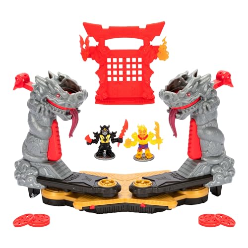 Legends of Akedo Ninja Fury Ninja Star Battle Arena - New Ninja Star Shooter Controllers, Over 35 Sound Effects, Includes 2 Exclusive Warriors, Weapons Rack & Additional Weapons & 6 Ninja Star Discs