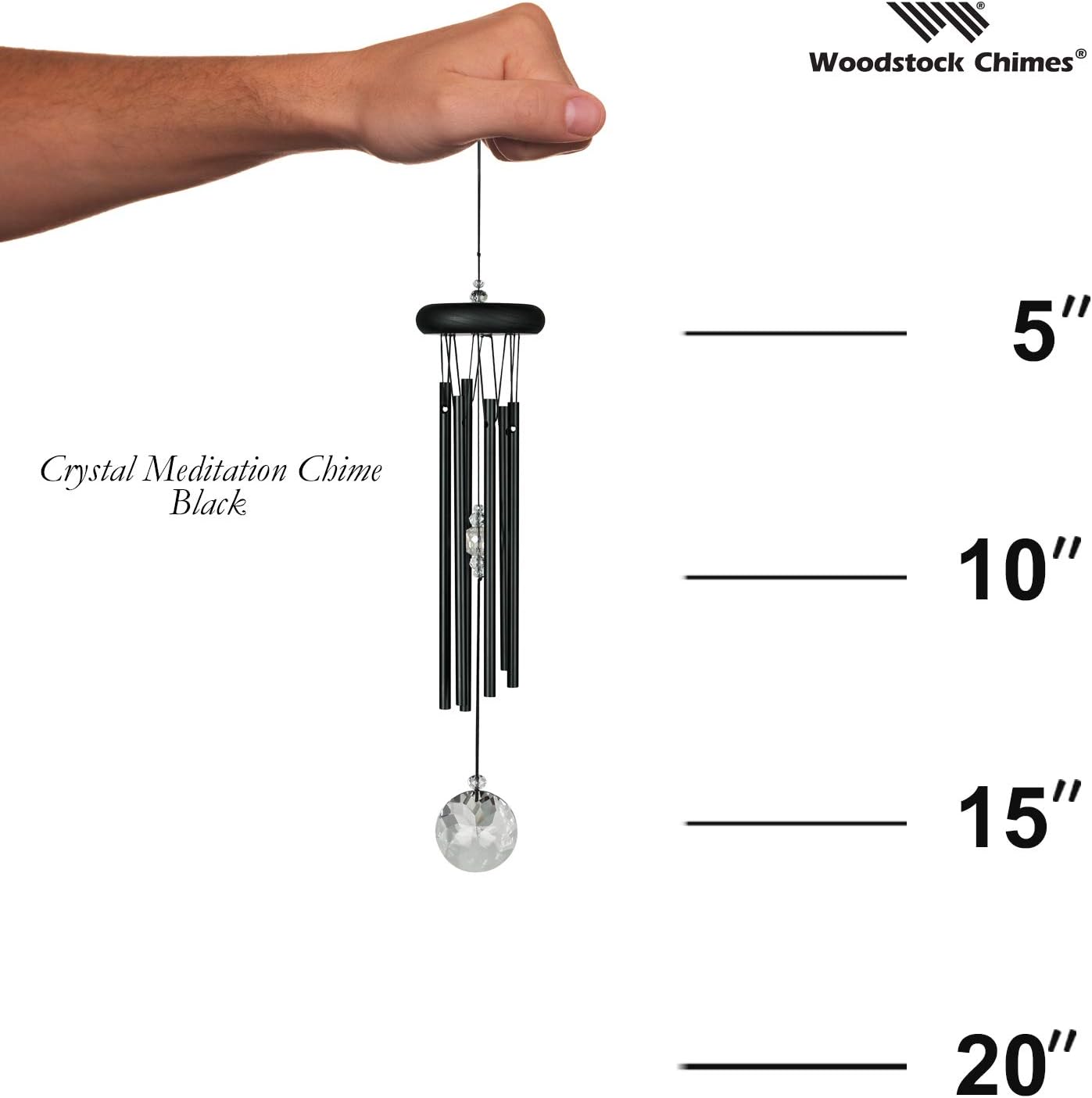 Crystal Wind Chimes for Outdoor Garden Patio Decor V927711