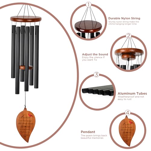 Deep Tone Wind Chimes for Outdoor Memorial O937