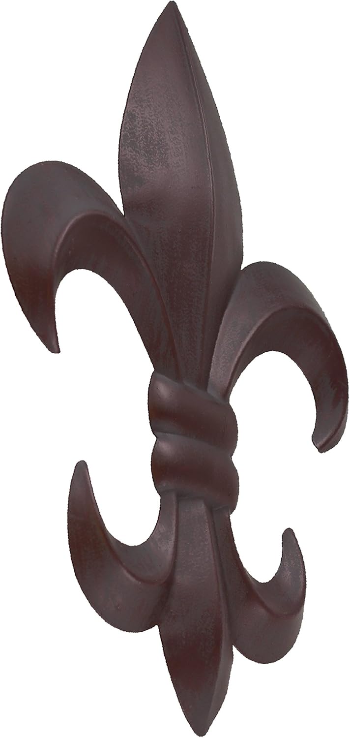 Metal Fleur De Lis Wall Plaque with Hanger T24867