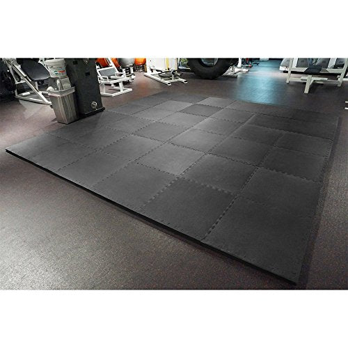 Interlocking EVA Foam Mats for Wrestling, MMA & Gymnastics - 1.5" Thick, 2'x2' Tiles G335676