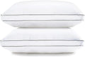 LANE LINEN Bed Pillows King Size Set of 2 (20"x36") - Soft Gusseted Pillow for Back, Stomach or Side Sleepers - Hotel Quality Down Alternative King Pillows 2 Pack - White