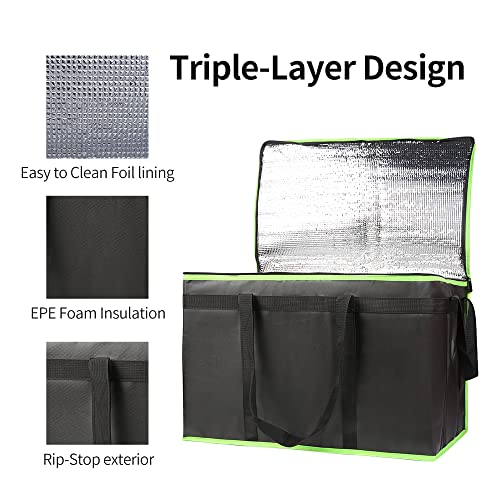Insulated Food Delivery Bag Hot Cold Meal Carrier Cooler Tote K646948