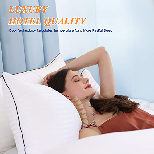 Cooling King Size Bed Pillows Set of 2 for Sleeping X891749
