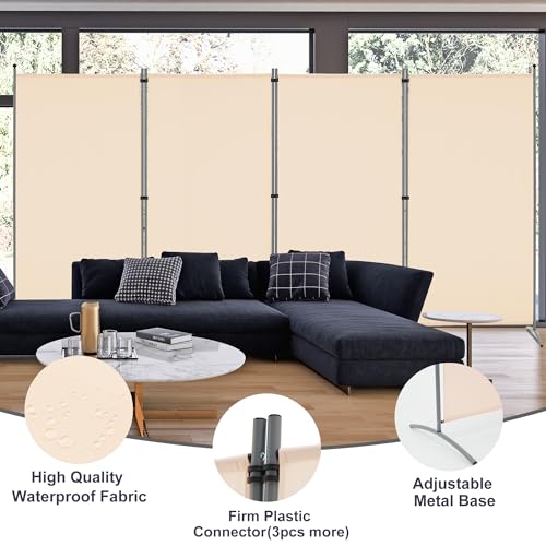 3 Panel Room Divider Folding Partition Privacy Screen, Freestanding Fabric Panel, 102" W x 71" H, Black V153