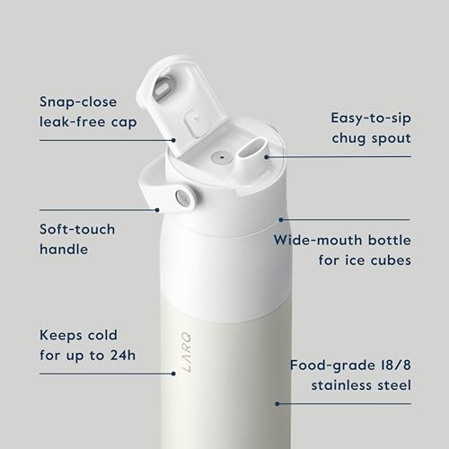 Insulated Stainless Steel Water Bottle 34oz with Silicone Handle L348874