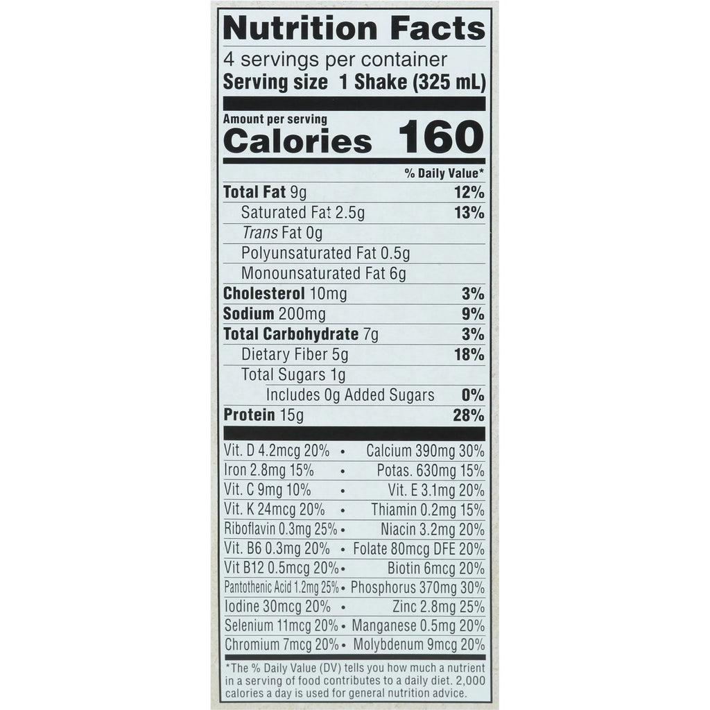 Gluten Free Protein-Rich Shake, Milk Chocolate, Keto Friendly V6642