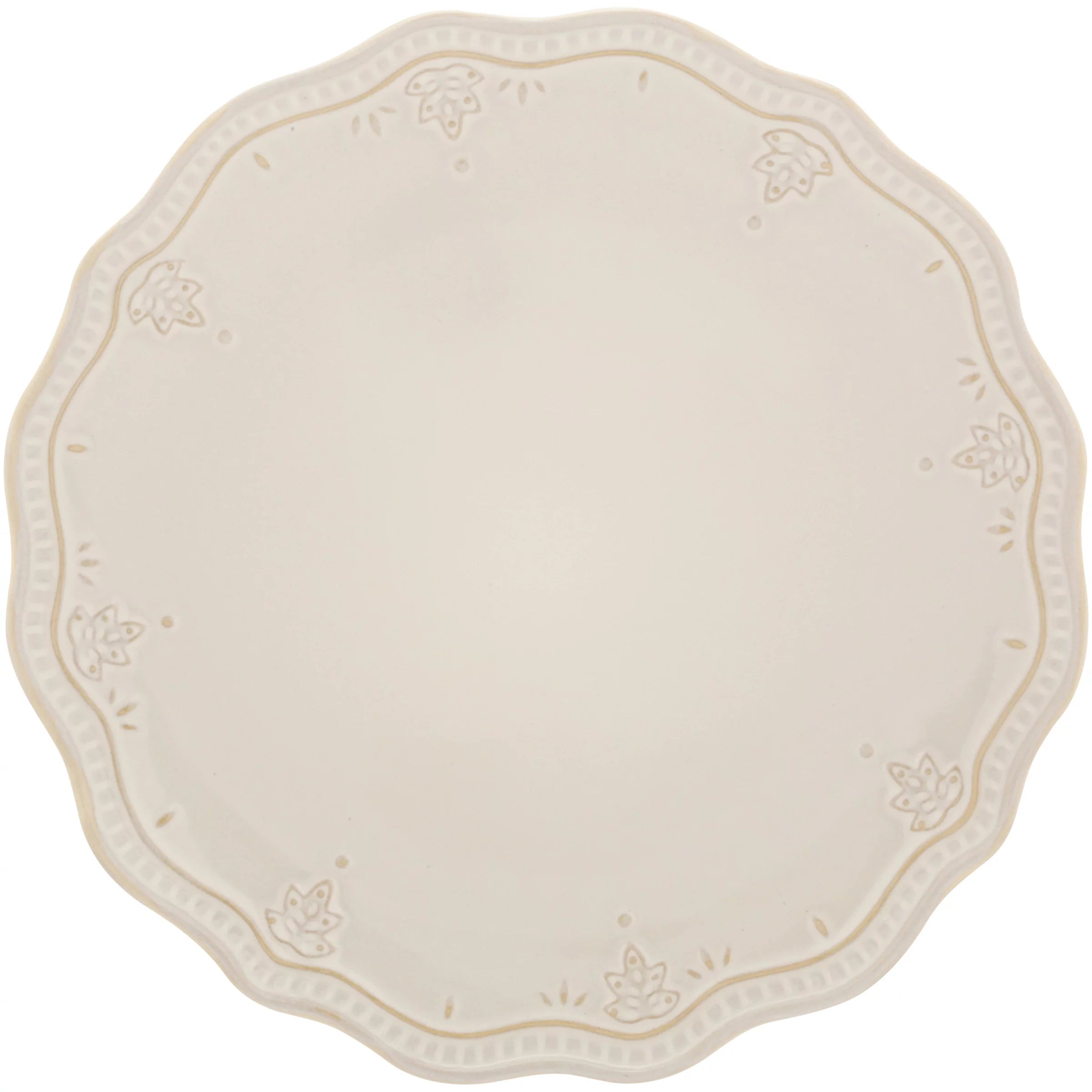 Farmhouse Lace 12-Piece Dinnerware Set, Linen X354