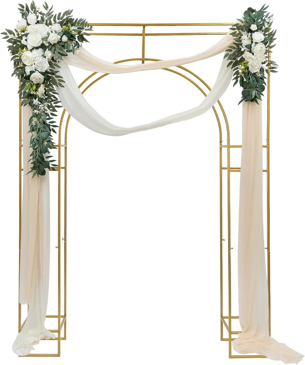 Gold Metal Arch Backdrop Stand for Wedding Ceremony U787