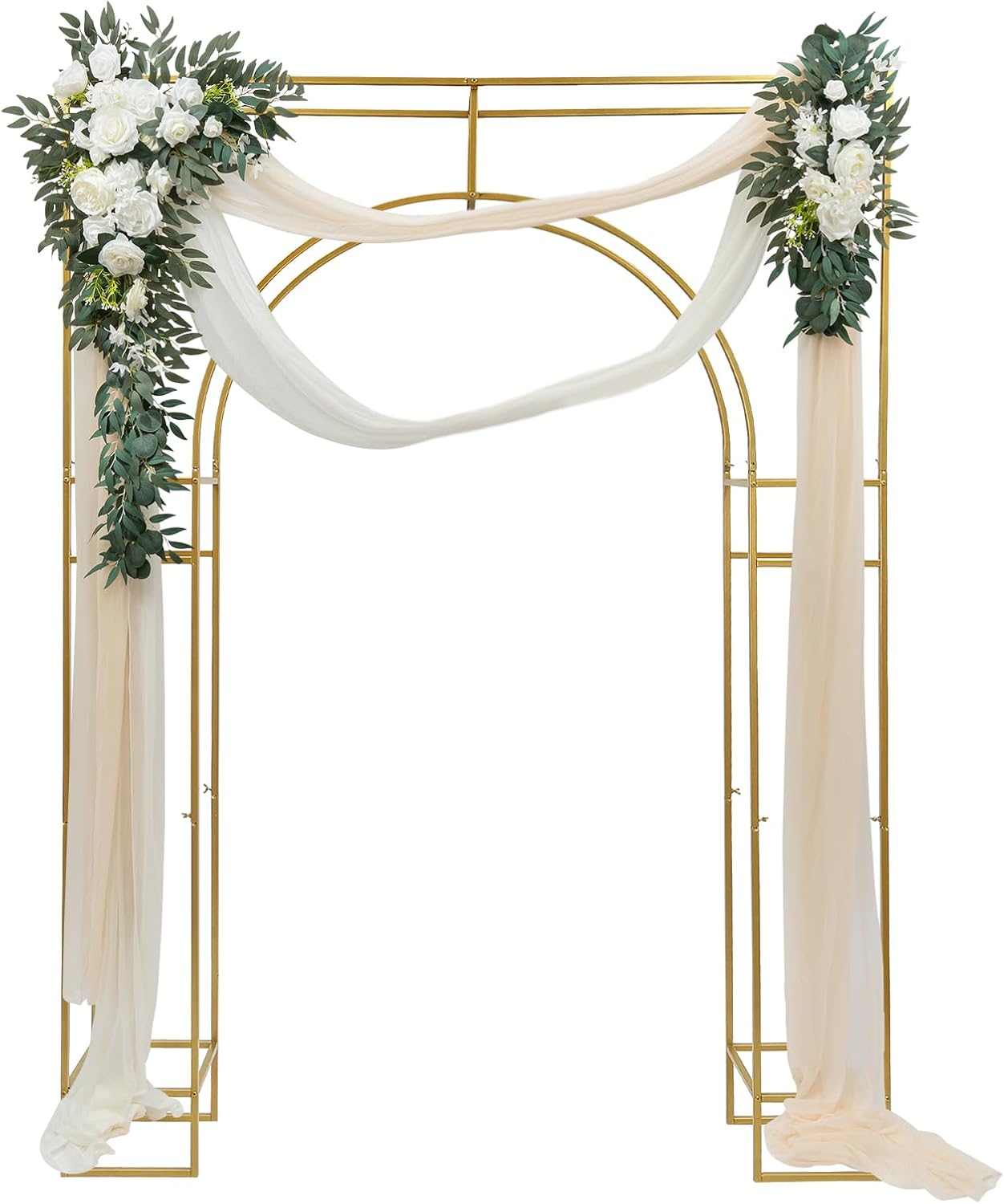 Gold Metal Arch Backdrop Stand for Wedding Ceremony U787