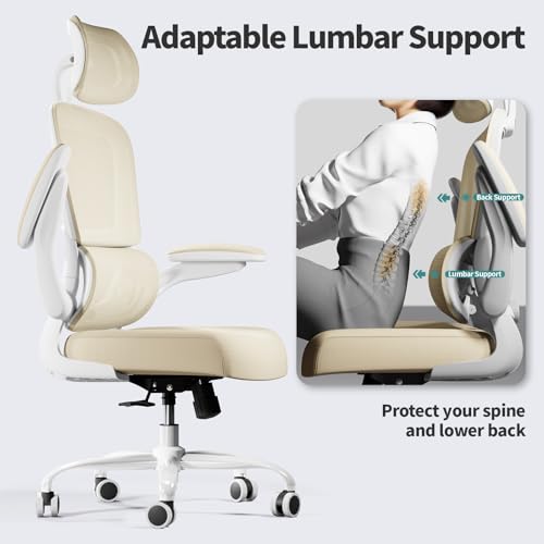 Ergonomic Mesh Office Chair with Wheels, High Back, 330 LBS Capacity C667113